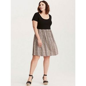 Torrid Black Multi Midi Dress